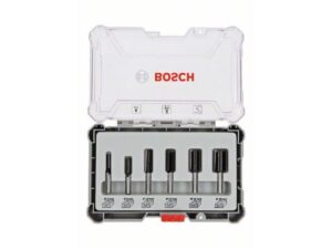 BOSCH Komplet ravnih glodala, 6 komada, držač od 6 mm 2607017465