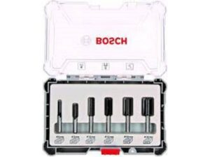 BOSCH Komplet ravnih glodala, 6 komada, držač od 8 mm 2607017466