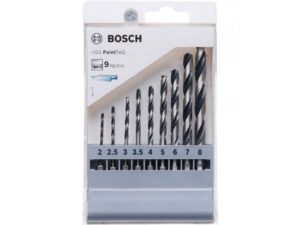 BOSCH HSS spiralna burgija PointTeQ sa šestougaonim HEX prihvatom pakovanje od 9 komada – 2607002826