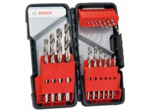 BOSCH 18-delni Toughbox set burgija za metal HSS-G, DIN 338, 135° 2607019578