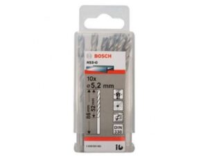 BOSCH Burgija za metal HSS-G, DIN 338 5,2 x 52 x 86 mm pakovanje od 10 komada