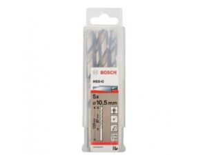 BOSCH Burgija za metal HSS-G, DIN 338 10,5 x 87 x 133 mm pakovanje od 5 komada