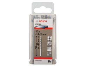 BOSCH Burgija za metal HSS-Co, DIN 338 4,5 x 47 x 80 mm pakovanje od 10 komada