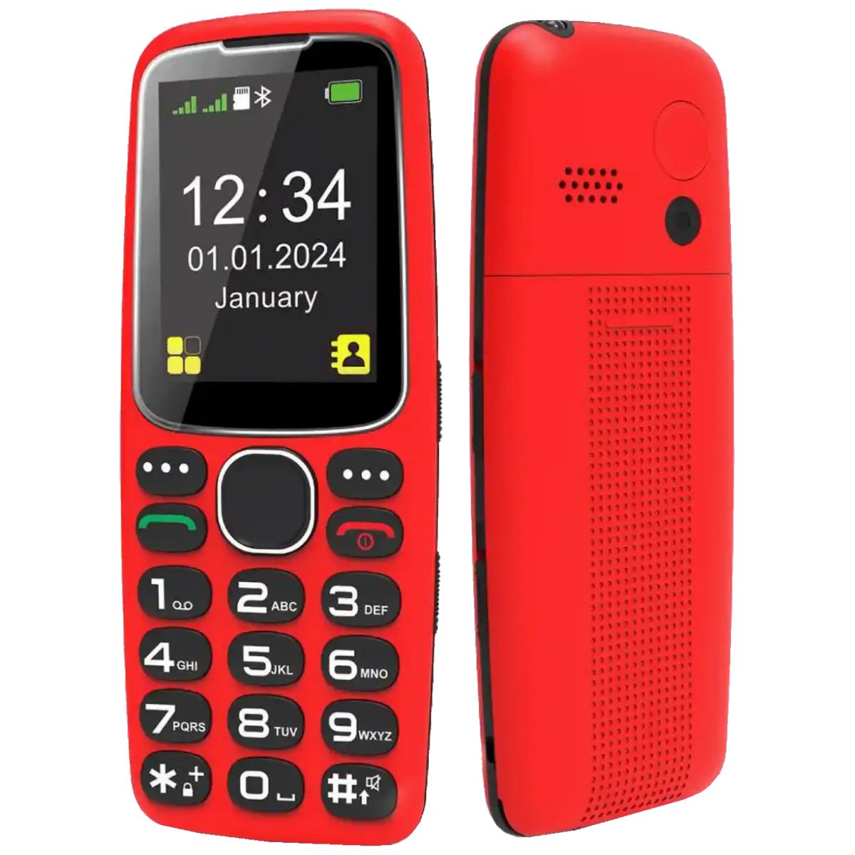 Mobilni telefon Meanit Senior 10 plus crveni