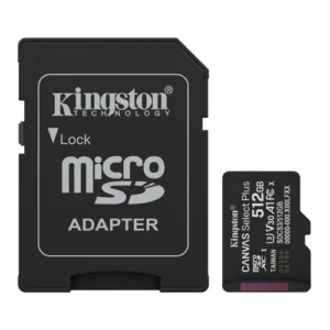Micro SD Card 512GB Kingston + SD adapter SDCS3/512GB class 10