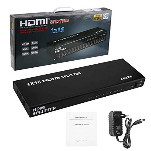 HDMI spliter 1×16 12V/3A ver.1.4 KT-HSP-1.16