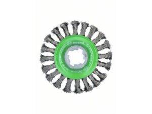 BOSCH X-LOCK točak od pletene žice, 115 nerđajući čelik 2608620733, 115 mm, 0,5 mm, X-LOCK