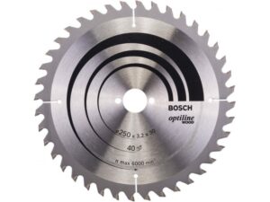 BOSCH List kružne testere Optiline Wood 250 x 30 x 3,2 mm, 40 – 2608640670