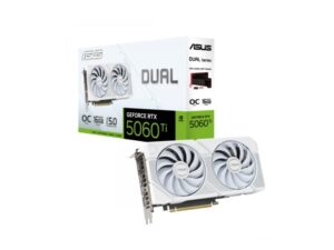 ASUS Dual GeForce RTX™ 5060 Ti 16GB GDDR7 White OC Edition DUAL-RTX5060TI-O16G-WHITE
