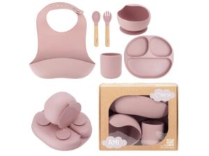 MoMi MoMi set za hranjenje Ami Pink