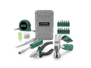 HOMEMATE Set ručnih alata 10-u-1 – prenosivi komplet, klešta, metar, šrafcigeri i torba za odlaganje 19