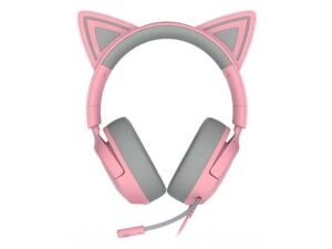 RAZER Razer Kraken Kitty V3 X – Wired Kitty Headset for Gaming – Quartz Edition
