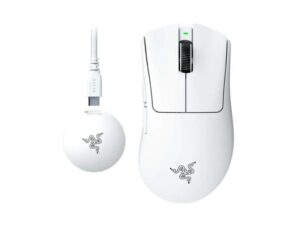 RAZER Razer DeathAdder V4 Pro – Wireless Esports Gaming Mouse – White Edition – EU Packaging