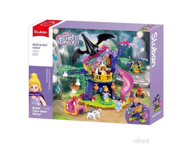 SLUBAN SLUBAN KOCKE, KUĆICA IZ SNOVA NA DRVETU