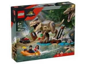 LEGO 76975 Bekstvo od T-reksa na reci