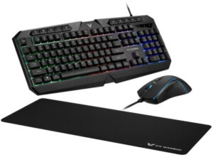 Tastatura + miš + podloga USB Volkano VX Helios VX-148-BK US crna