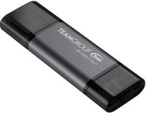 TeamGroup 256GB X1 USB + Tupe-C 3.2  BLACK TX13256GC01