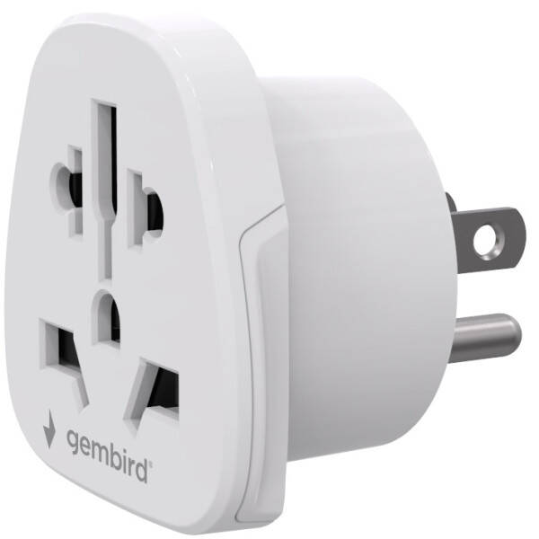 Travel adapter A-AC-USMINTF Gembird US suko 10A