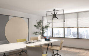 CM-55ST-01 Gembird TV plafonski nosac, VESA max. 40x40cm, 23-55inc max.20kg Udaljenost 520-614mm