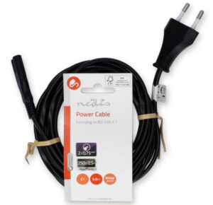 CEGL11040BK30 Kabl za napajanje, Euro muški, IEC-320-C7, Niklovani, 3m detelina kabl 19