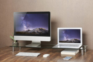 MS-TABLE-GL-01 Gembird postolje za monitor od kaljenog stakla 1000 x 260 x 93 mm