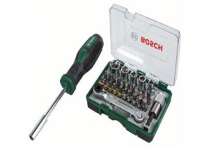 BOSCH zeleni alat 27-delni set bitova sa rašpom i ručnim zavrtačem 2607017331