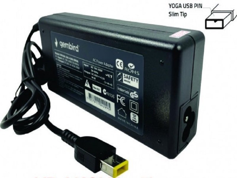 GEMBIRD NPA40-200-2250 (IB01) punjač za laptop 40W-20V-2.25A, USB Yellow PIN (983 Alt=IB04) 38963