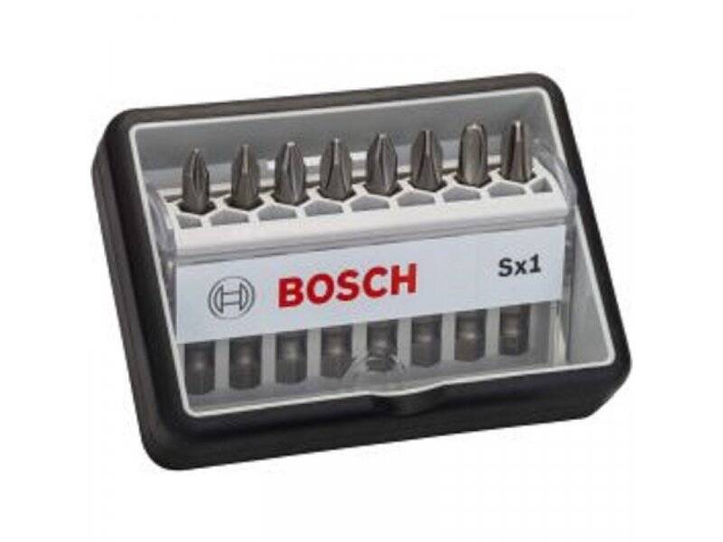 BOSCH 8-delni set Robust Line bitova odvrtača Sx ekstra tvrdi 49 mm, 8-delni – 2607002556