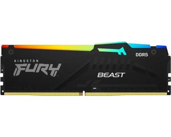 Memorija DDR5 16GB (2×8) 6000MHz Kingston Fury Beast RGB KF560C30BBEAK2-16