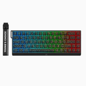 Gaming tastatura MCHOSE Ace 68 Hall Effect Magnetic Switch black topographic 19