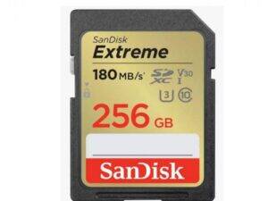 SANDISK SDXC 256GB Extreme, 180MB/s UHS-I Class10 U3 V30