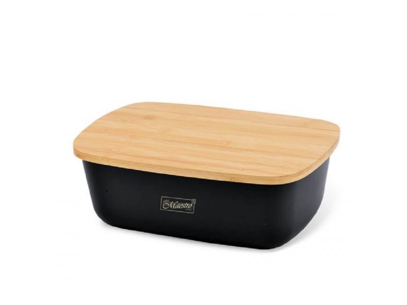 MAESTRO Kutija za hleb 34.5×23.5x13cm crna MR1776BK