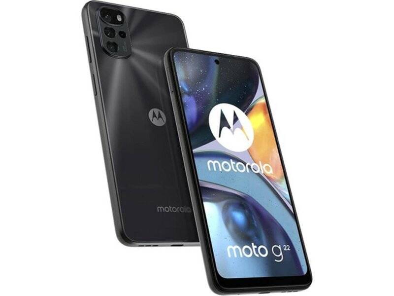 MOTOROLA Refurbished moto g22 4/64GB Black DS 4G C Grade