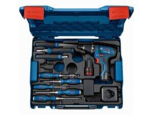 BOSCH plavi alat 11-delni komplet ručnog alata i GSR 12V-15 u koferu – 060186810R