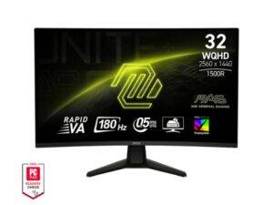 MSI 32CQ6F MAG WQHD Rapid VA 180 Hz Curved