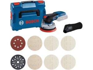 BOSCH plavi alat Set akumulatorska ekscentar brusilica GEX 18V-125 Solo + brusni diskovi starter M480, 0615A5004H