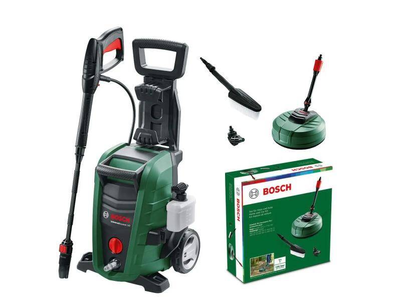BOSCH bastenski alat Perač pod pritiskom UniversalAquatak 130 + Home&Car set za kuću i auto 0615992626