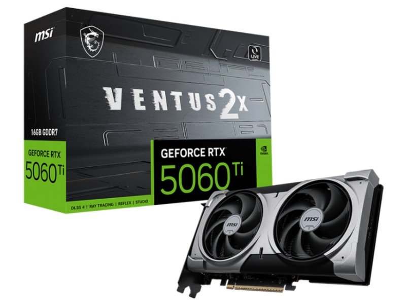 MSI GeForce RTX 5060 Ti 16G VENTUS 2X PLUS