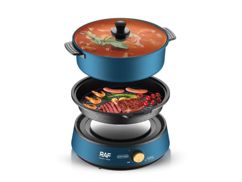 RAF R.5318 2u1 Električni lonac krčko + tiganj 1350W