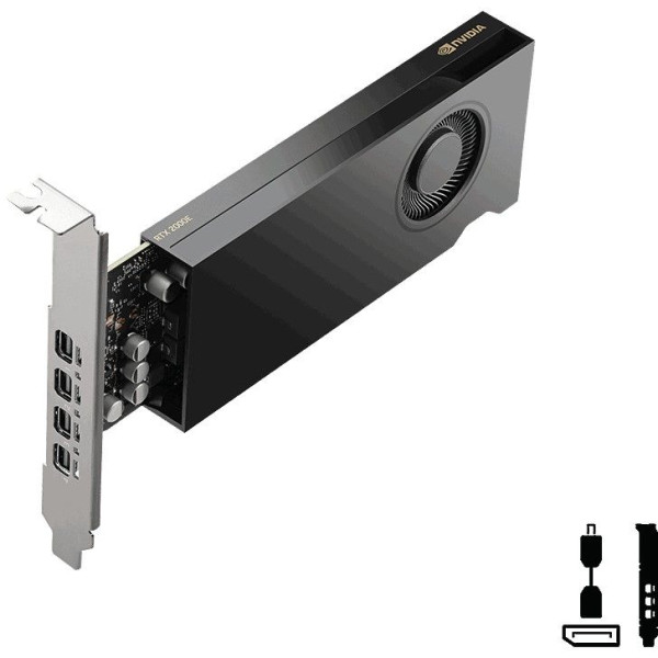 PCIE Quadro PNY Quadro RTX 2000E ADA 16GB GDDR6 4xmDP, VCNRTX2000EADA-SB