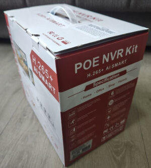 CAM-IP5MP-POEKIThi4W HI EASY GMB kamera 5 mpix set full color IP 4 kamere POE NVR sa mikr