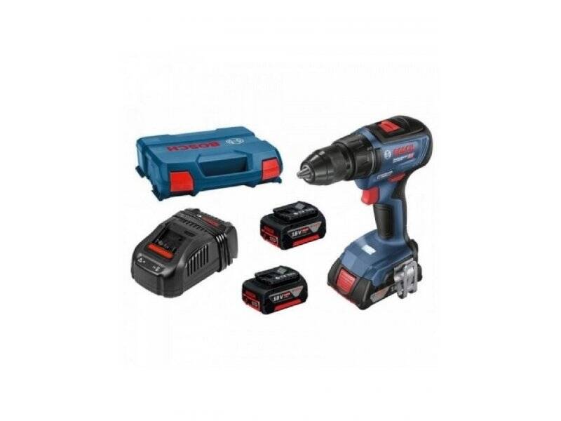 BOSCH plavi alat GSR 18V-50 3 AKUMULATORSKI ODVRTAČ U SETU SA 3 AKUMULATORA