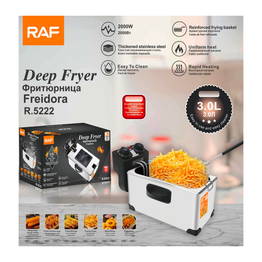 RAF R.5222 FRITEZA 2000W