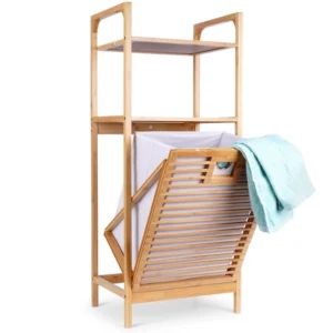 Vilde – Bathroom Solutions  569633 – Kupatilska polica sa korpom za veš,
 39.5x