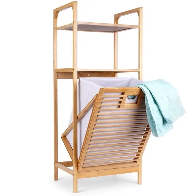 Vilde – Bathroom Solutions  569633 – Kupatilska polica sa korpom za veš,
 39.5x