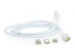 GEMBIRD Kabl za punjenje sa 3 različita magnetna nastavka, 1m (CC-USB2-AMLM31-1M)