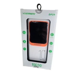 Power bank Denmen DP29 10000Mah 22.5W/1xTypeC/1x USB-A/type C kabal/lighting kabal/beli