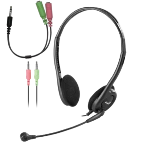 Slušalice sa mikrofonom Genius HS-200C + Single Jack kabl