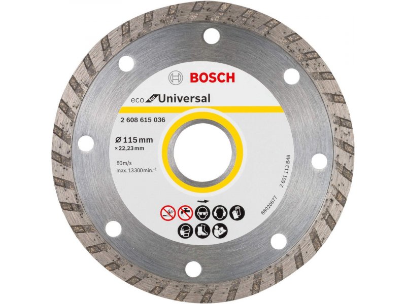 BOSCH Dijamantska rezna ploča ECO For Universal 115x22,23x2,0x7 (2608615036)
