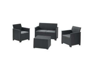 CURVER Baštenska garnitura Elodie 2 seater grafit CU 253948